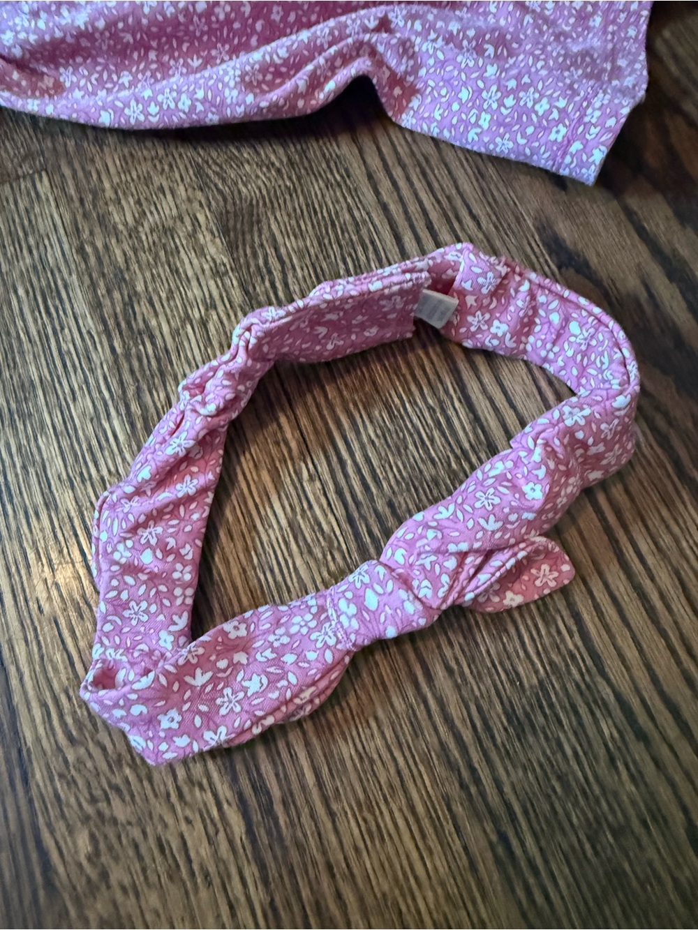 Nordstrom Pink Floral Smocked Long-Sleeve Dress with Headband - Picture 2 of 5